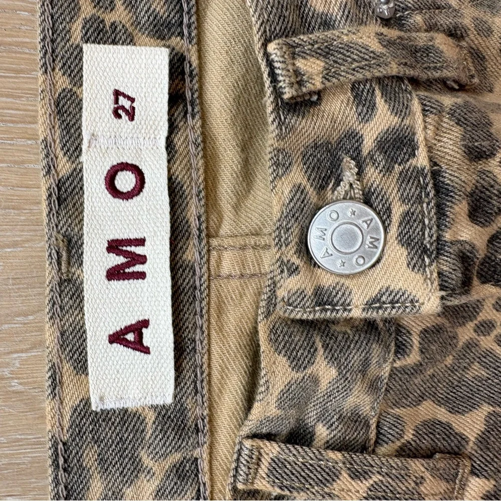 AMO Leopard Print Flare Jeans - Picture 3 of 3